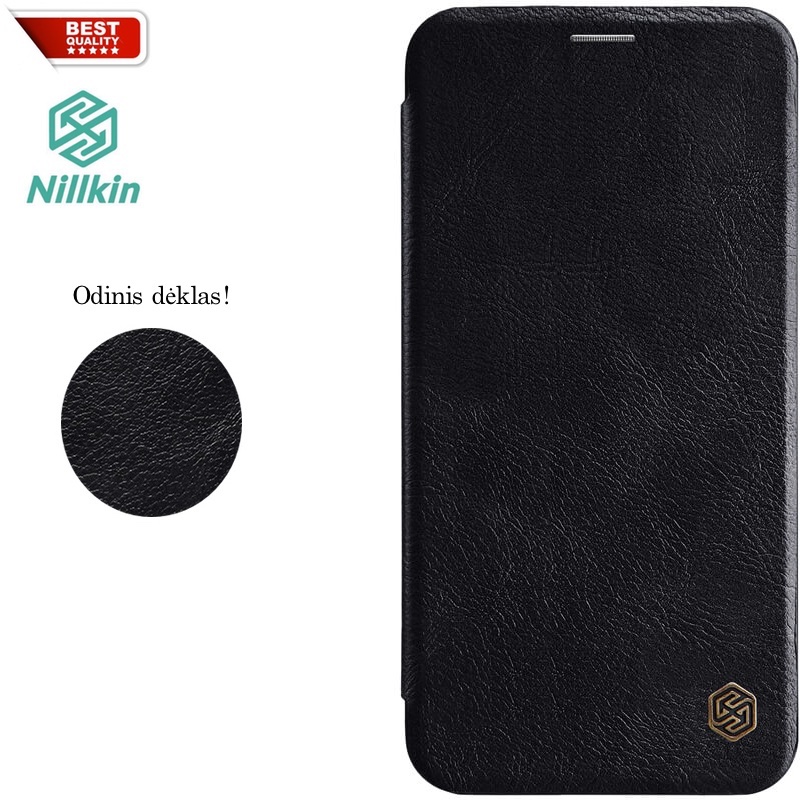 Odinis juodas dėklas Nillkin (IPHONE XS MAX) Odinis juodas dėklas Nillkin (IPHONE XS MAX)